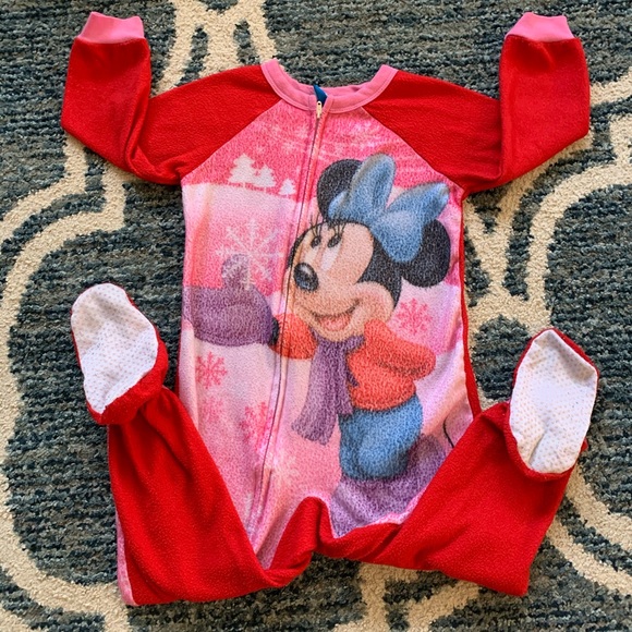 Lot vguc Disney PJs set and footsies girl 4T/5T - Picture 5 of 5